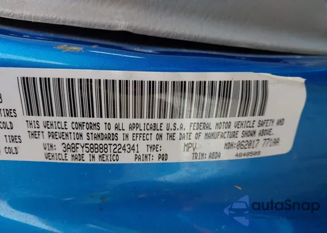 2008 Chrysler Pt Cruiser Touring from USA, damaged, VIN 3A8FY58B88T224341